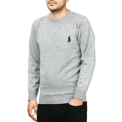 پلیور بافت یقه گرد مردانه مدل 6598512