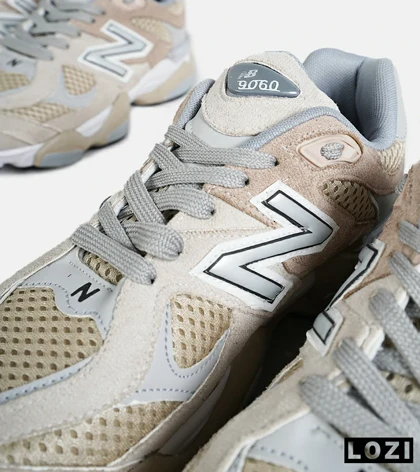 کفش کتانی مردانه و زنانه کرم طوسی NEW BALANCE 9060