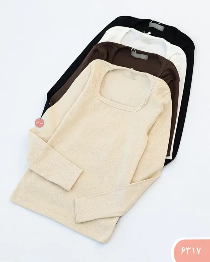 کراپ یقه خشتی 6317