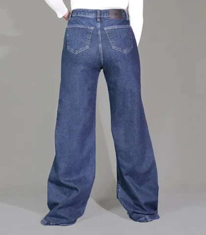 شلوار جین فول بگ زنانه کد 8569
