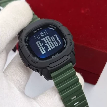 ساعت مچی اورجینال BNMI بنمی سبز موتور ژاپن با ضمانت و جعبه مدل تسلا