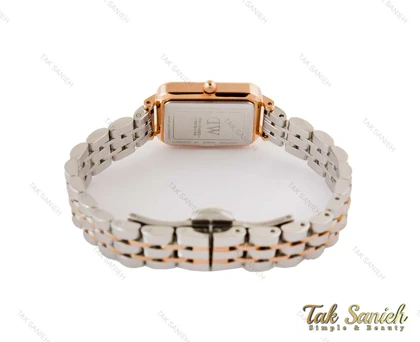 ساعت دنیل ولینگتون زنانه مستطیلی رزگلد نقره ای Daniel-4131-L