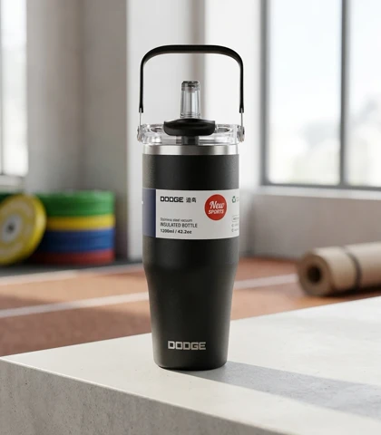 تراول ماگ اورجینال دوحالته دوج (DODGE) حجم 900 میلی‌لیتر رنگ مشکی
