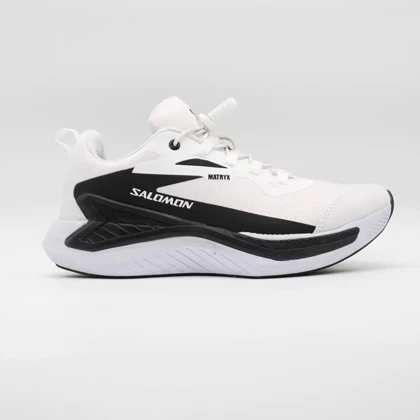 کتانی سالامون رانینگ سفید مشکی کد 6464