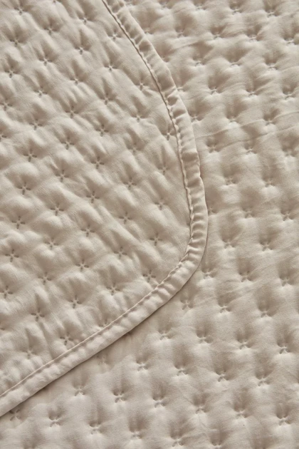 روتختی دو نفره Karaca Home مدل Breeze Soft پلی‌استر - شیری