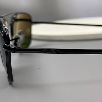 عینک آفتابی AO با فریم فلزی و لنز شیشه سنگ UV400 American Optical