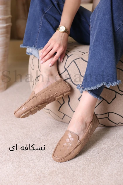 کفش کالج زنانه حصیری کد 458
