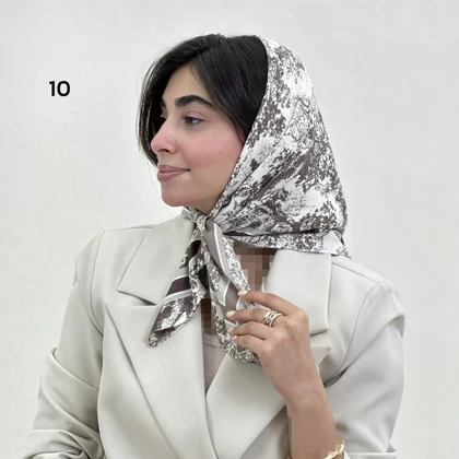 مینی اسکارف زنانه طرحدار تویل | آی بولک