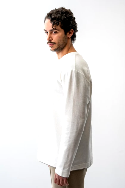 تیشرت آستین بلند یقه گرد مردانه