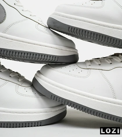 کفش مردانه و زنانه سفید طوسی NIKE AIR FORCE