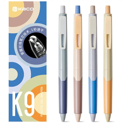 خودکار مشکی ژله ای کاکو Kaco مدل K9 نوک 0.5 میلی متری 4 عددی
