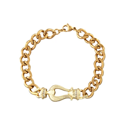 دستبند زنانه طرح کارتیه نگین‌دار