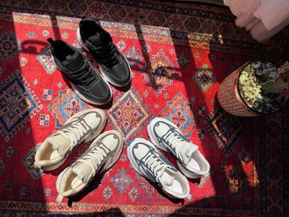 کتانی زنانه راحتی مثلثی (برند دیبو)