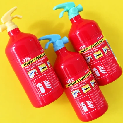 ماژیک هایلایتر 6 عددی مدل BX-602-6 طرح کپسول آتش نشانی