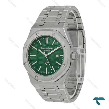 ساعت اودمارپیگه مردانه کلاسیک سیلور صفحه سبز AP-7993-G