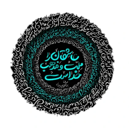 استیکر پارچه و لباس پاد آفرین مدل متن فارسی کد 2062