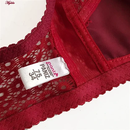 سوتین بدون فنر زنانه رنگ زرشکی پانیذ کد 66500-NEW