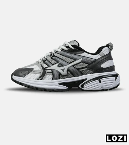 کفش کتانی مردانه و زنانه طوسی سفید MIZUNO مدل 8597