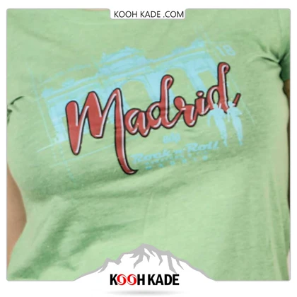 تیشرت آستین کوتاه زنانه IRONMAN طرح MADRID