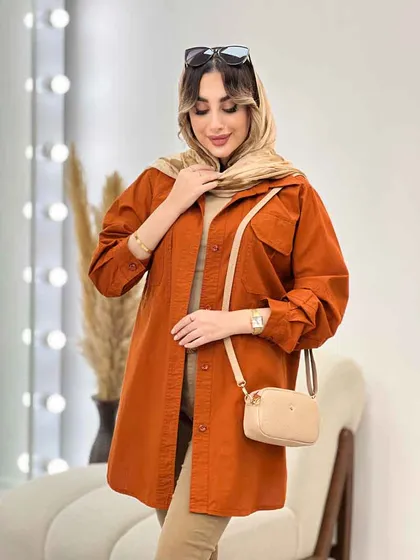 مانتو دو جیب پیله