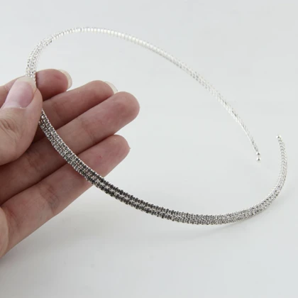 طوق نگینی زنانه دو لاین