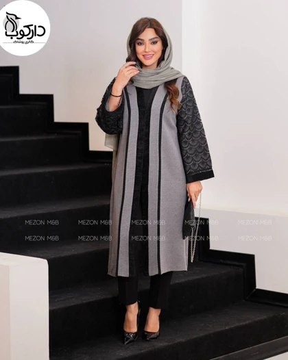 مانتو کتان لمه با خرج کار گیپور دانتل