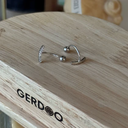 گوشواره نقره ایتالیایی