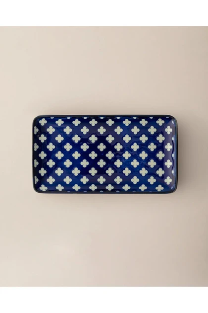 بشقاب سرو Madame Coco مدل Reve Bleu Raye Bone China