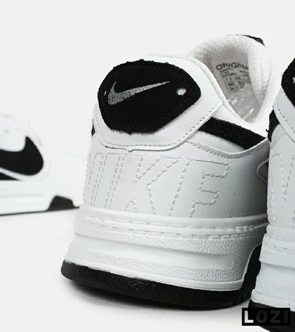 کفش کتانی بزرگ پا سفید مشکی NIKE AIR FORCE