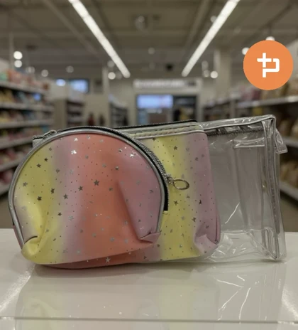 کیف لوازم آرایش سه تیکه ستاره ای