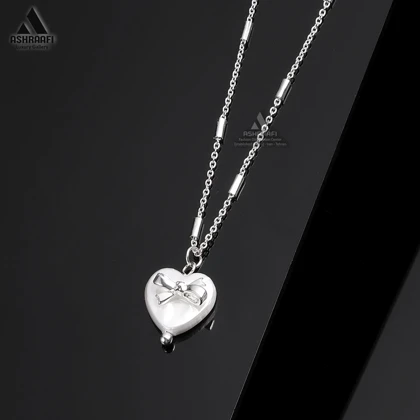 گردنبند طرح قلب Bow Tie Heart Necklace