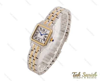 ساعت مچی کارتیه زنانه Panthere دورنگ طلایی اسمال Cartier-3807-L
