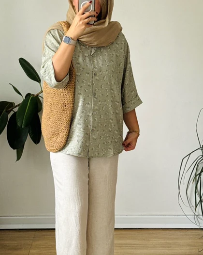 شومیز مانتویی گلبرگ 1