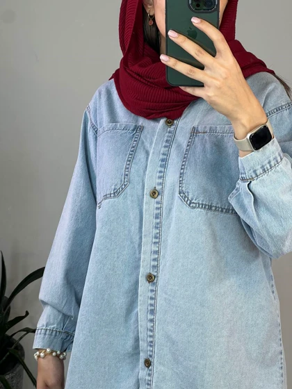 مانتو جین کاغذی نگار