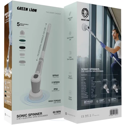 اسکرابر شارژی گرین لاین Green Lion اصل مدل GSC400 چندکاره