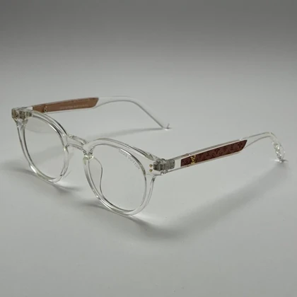 فریم عینک بلوکات طبی لویی ویتون کریستالی tr90 نرم و سبک به همراه کاور پارچه ای و دستمال - عینک کار با کامپیوتر و موبایل