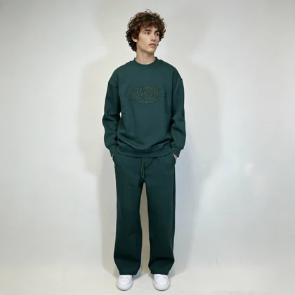 ست دورس و شلوار بگ طرح(air jordan)