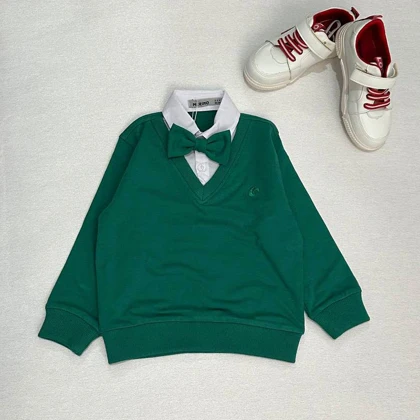 بلوز دویقه پسرانه پاپیون دار