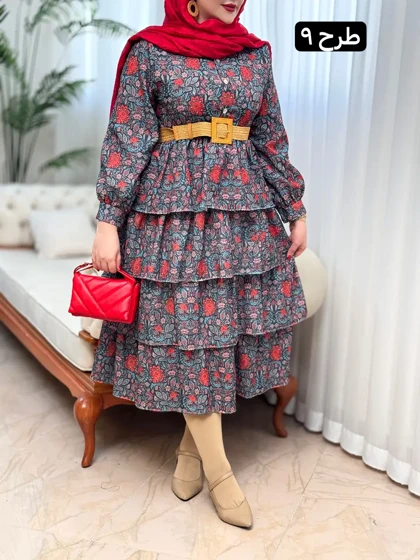 پیراهن ینزی طبقه‌ای 3158