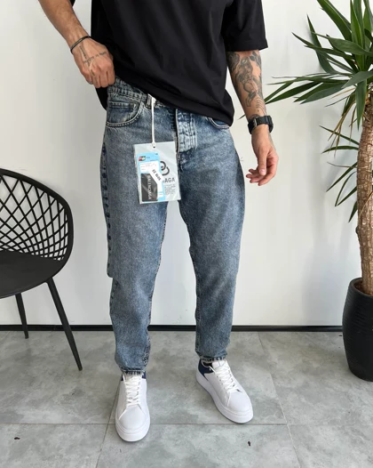 شلوار استریت آبی جین BALENCIAGA