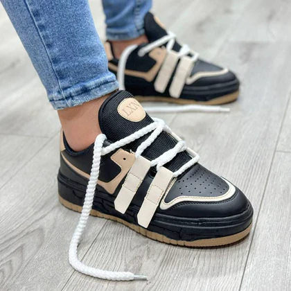 کفش اسپرت مردانه مدل LXN رنگ مشکی کرم