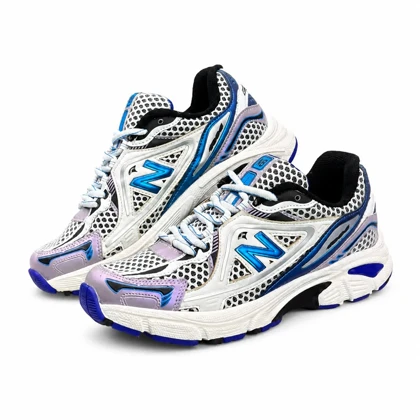 کتانی زنانه مدل نیوبالانس 1064 (کیفیتاورجینال) سفید آبی New Balance
