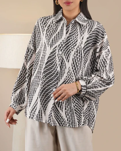 شومیز لینن چاپی زارا کد 30292