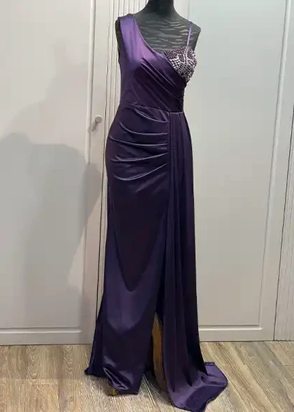 ماکسی ساتن دکلته نگین