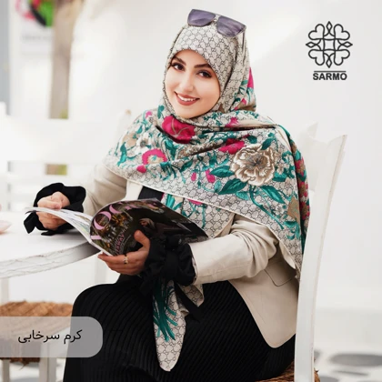 روسری ابریشم توییل گوشی
