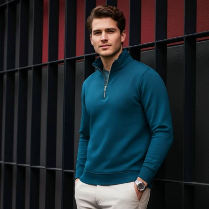 دورس نیم زیپ 3 نخ برش باکس فیت