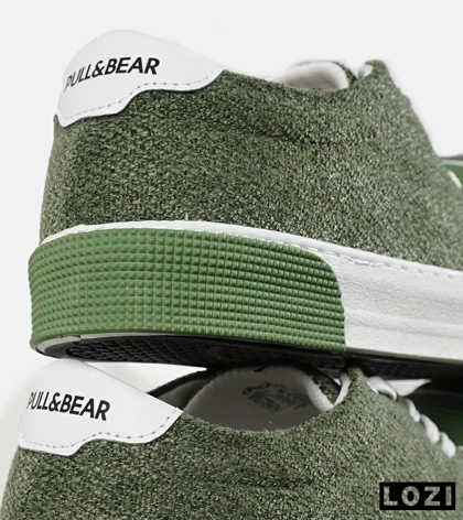 کفش کتانی مردانه سبز سفید PULL & BEAR