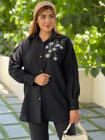 مانتو گلدوزی بابونه زنانه