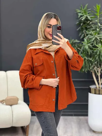 مانتو لینن چهار جیب