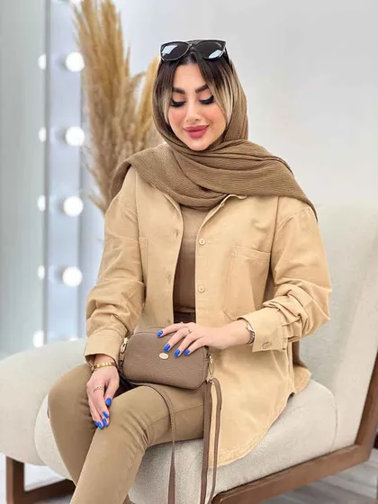 مانتو دو جیب ترنگ